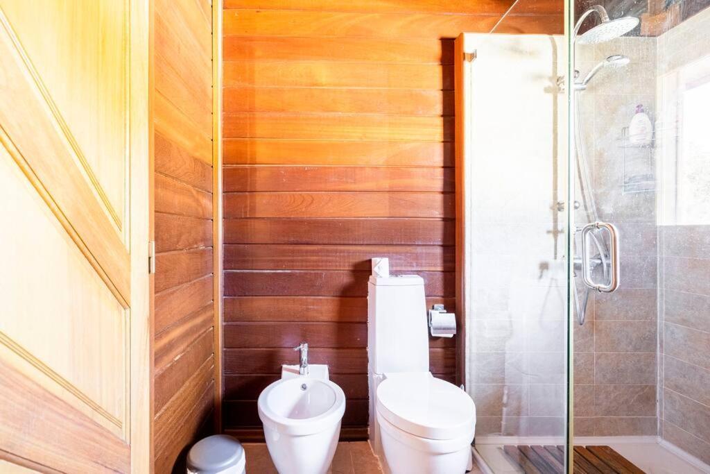 Villa Wooden House Minde Exterior foto